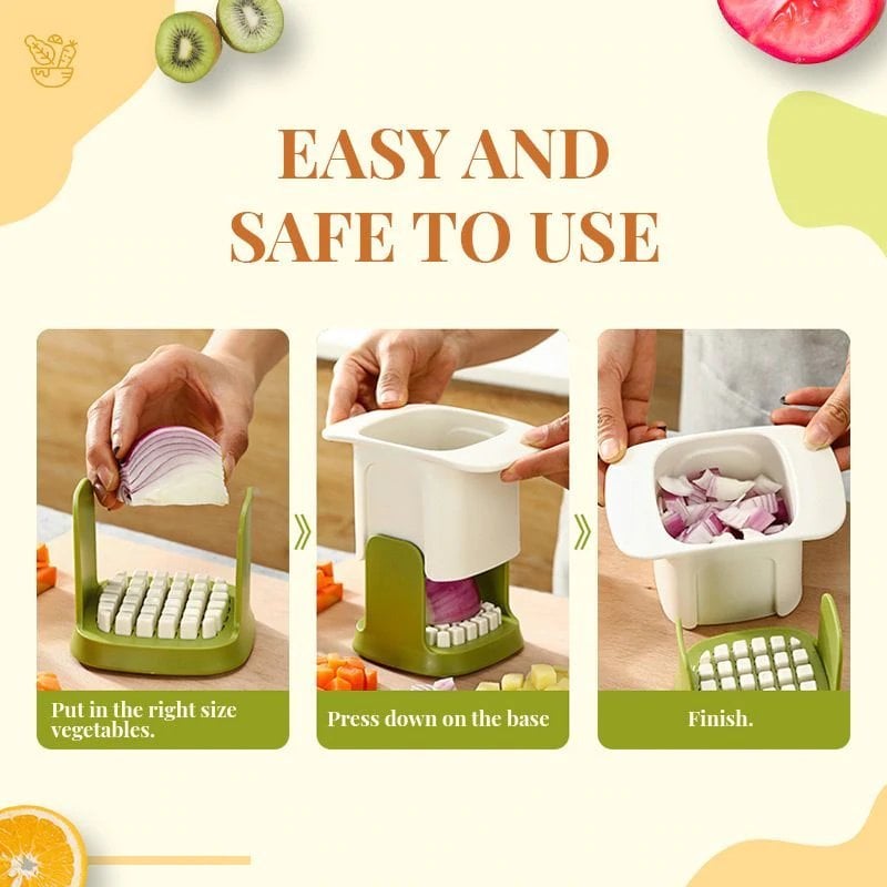 Tagliaverdure 2 in 1 per dadolata e affettatura