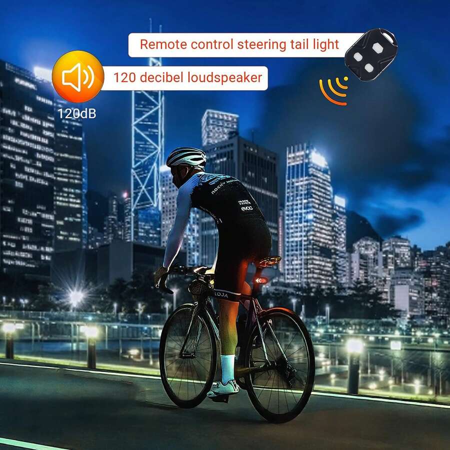 Lucciola per segnalazione di svolta per bicicletta