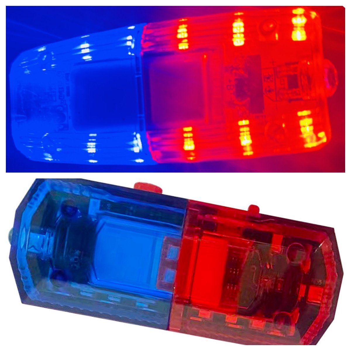 Luce stroboscopica a clip da spalla a LED