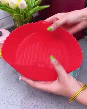 Set 5 vassoi in silicone per friggitrice ad aria