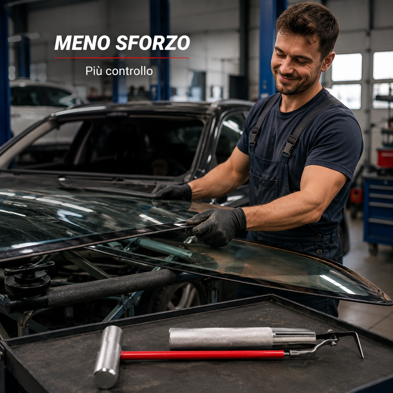 Taglierina Professionale Per Parabrezza Auto