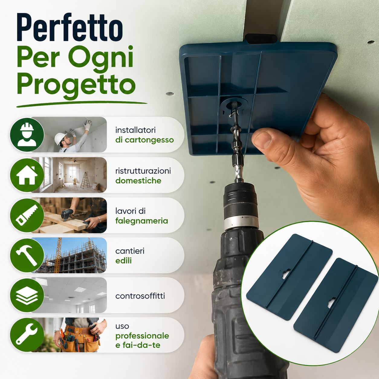 Supporto di Sollevamento per Pannelli in Cartongesso