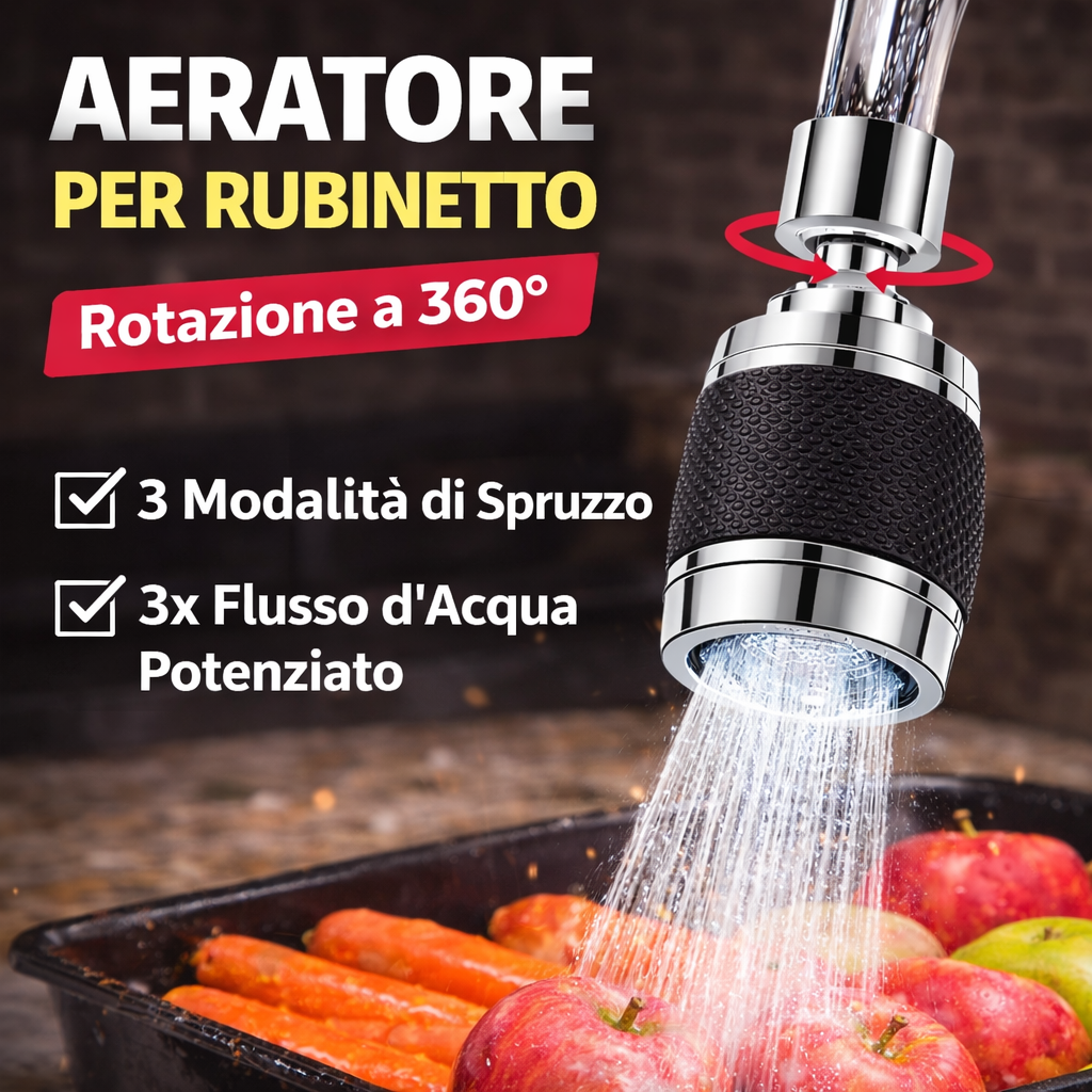 🔥Testina per rubinetto girevole a 360°