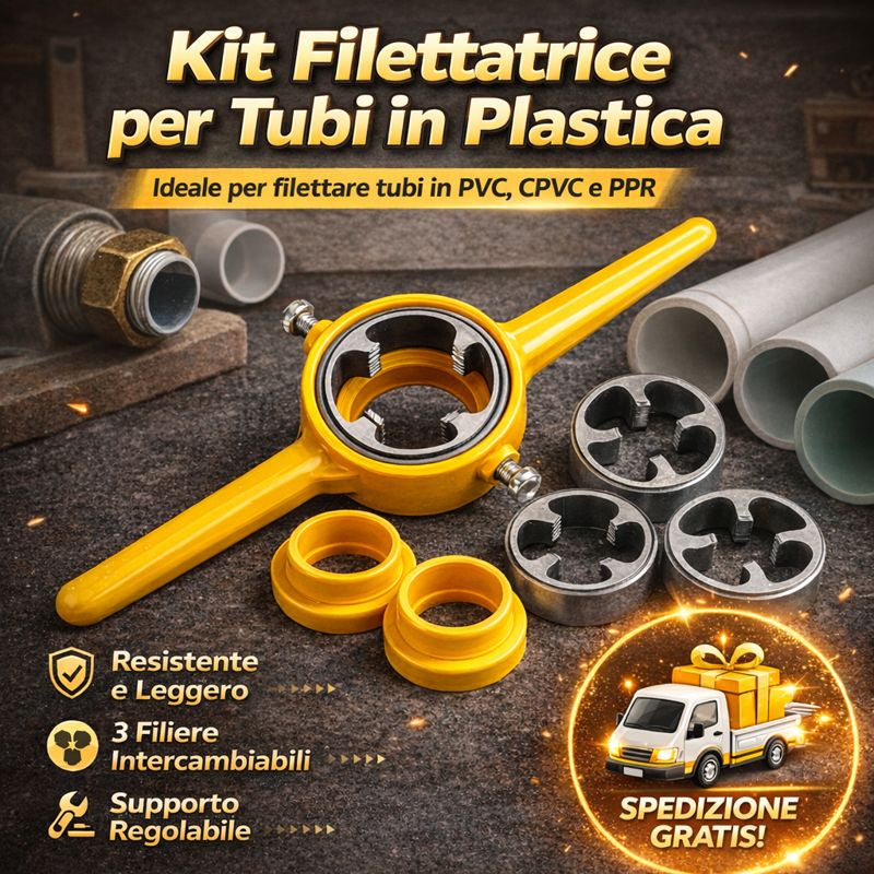 🔥Kit di maschiatura per tubi in plastica