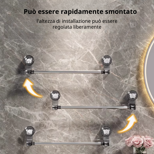 Barra appendiabiti multiuso
