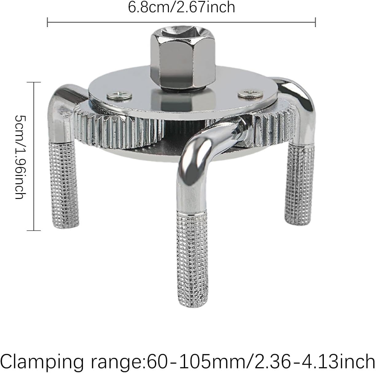 Chiave per filtro olio regolabile a 3 ganasce