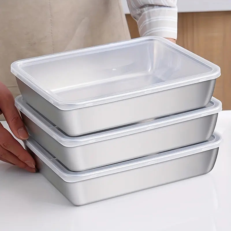 Vassoio per Alimenti in Acciaio Inox
