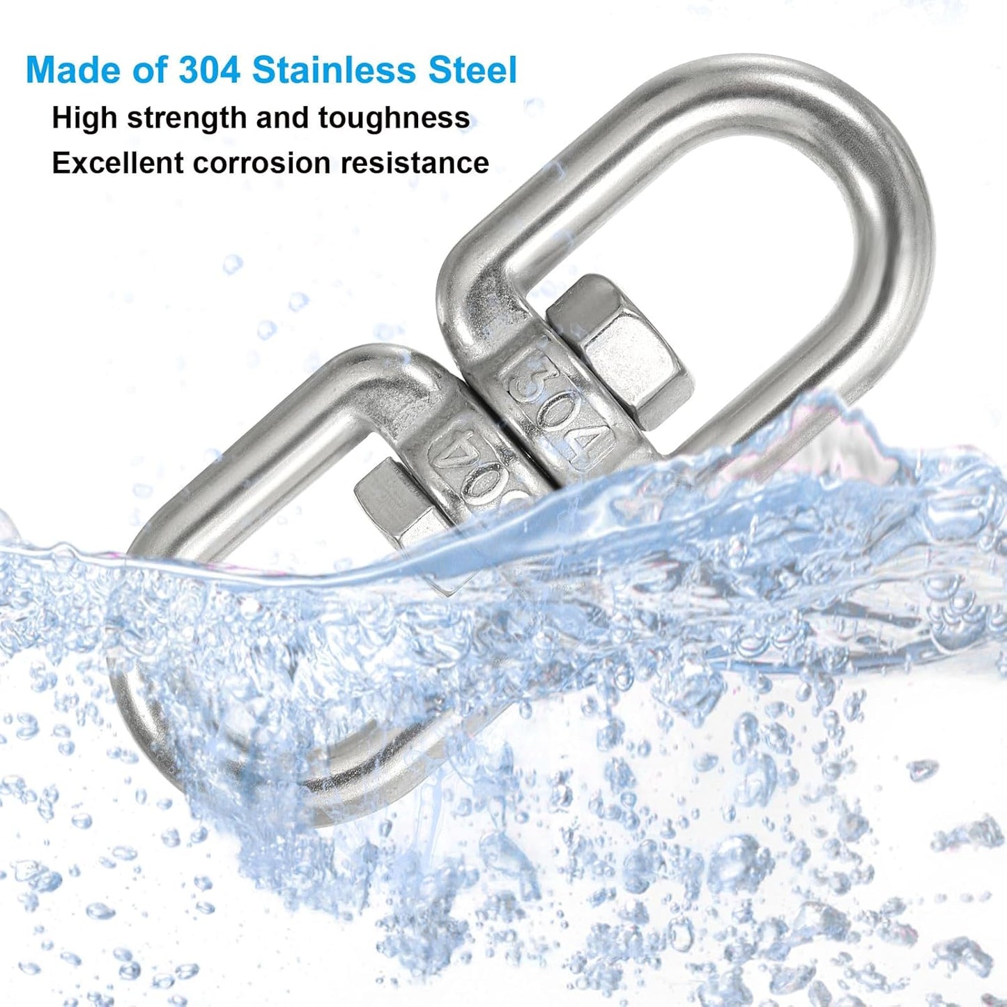 Gancio girevole a doppia estremità