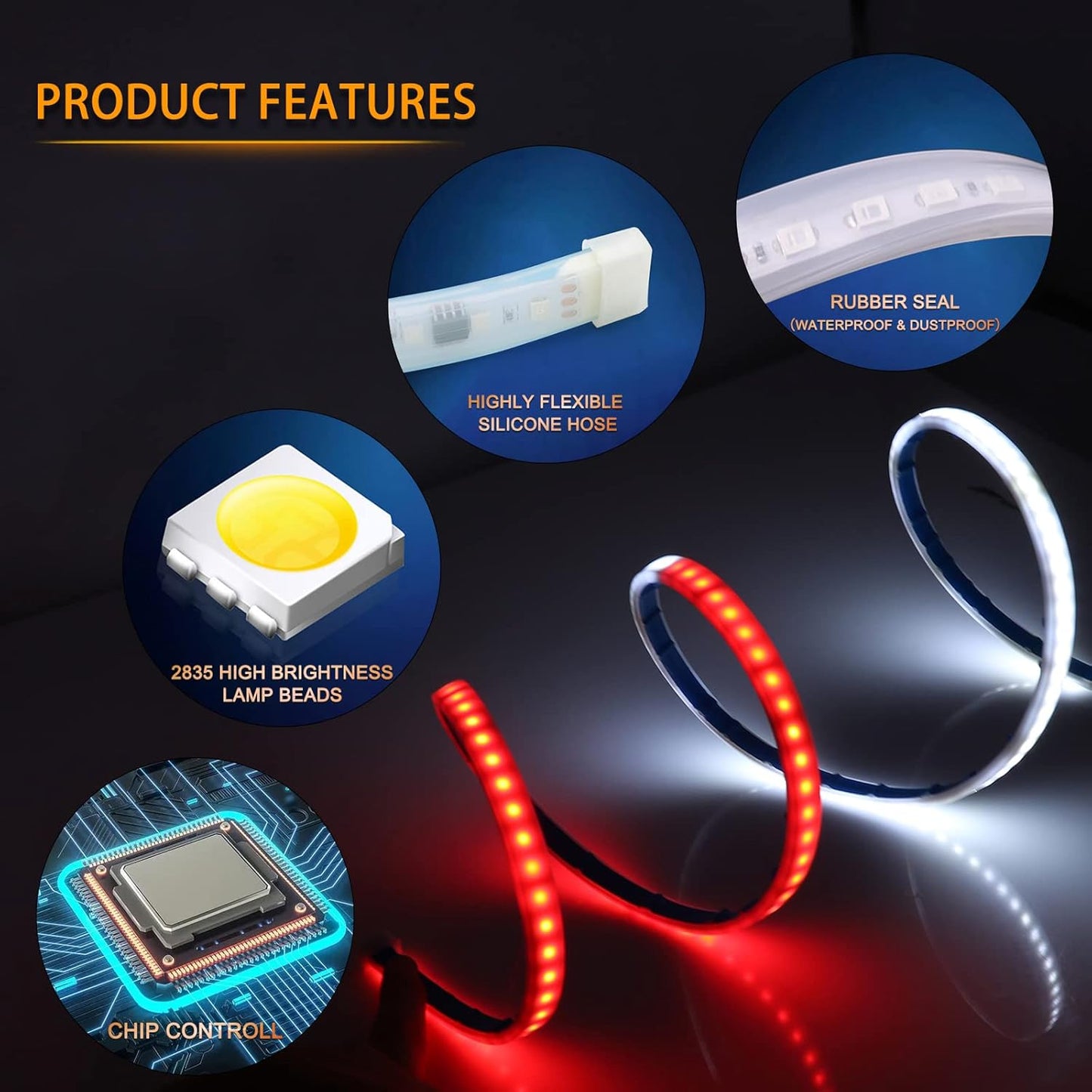 Striscia luminosa a LED per portiera auto