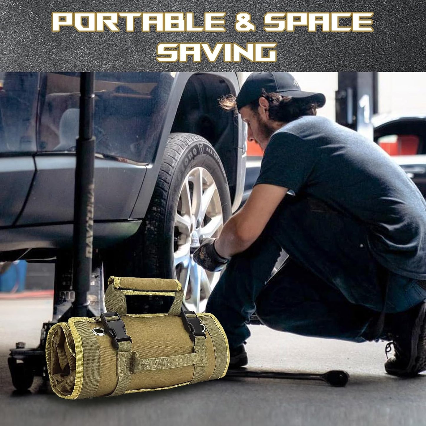 Borsa portautensili arrotolabile
