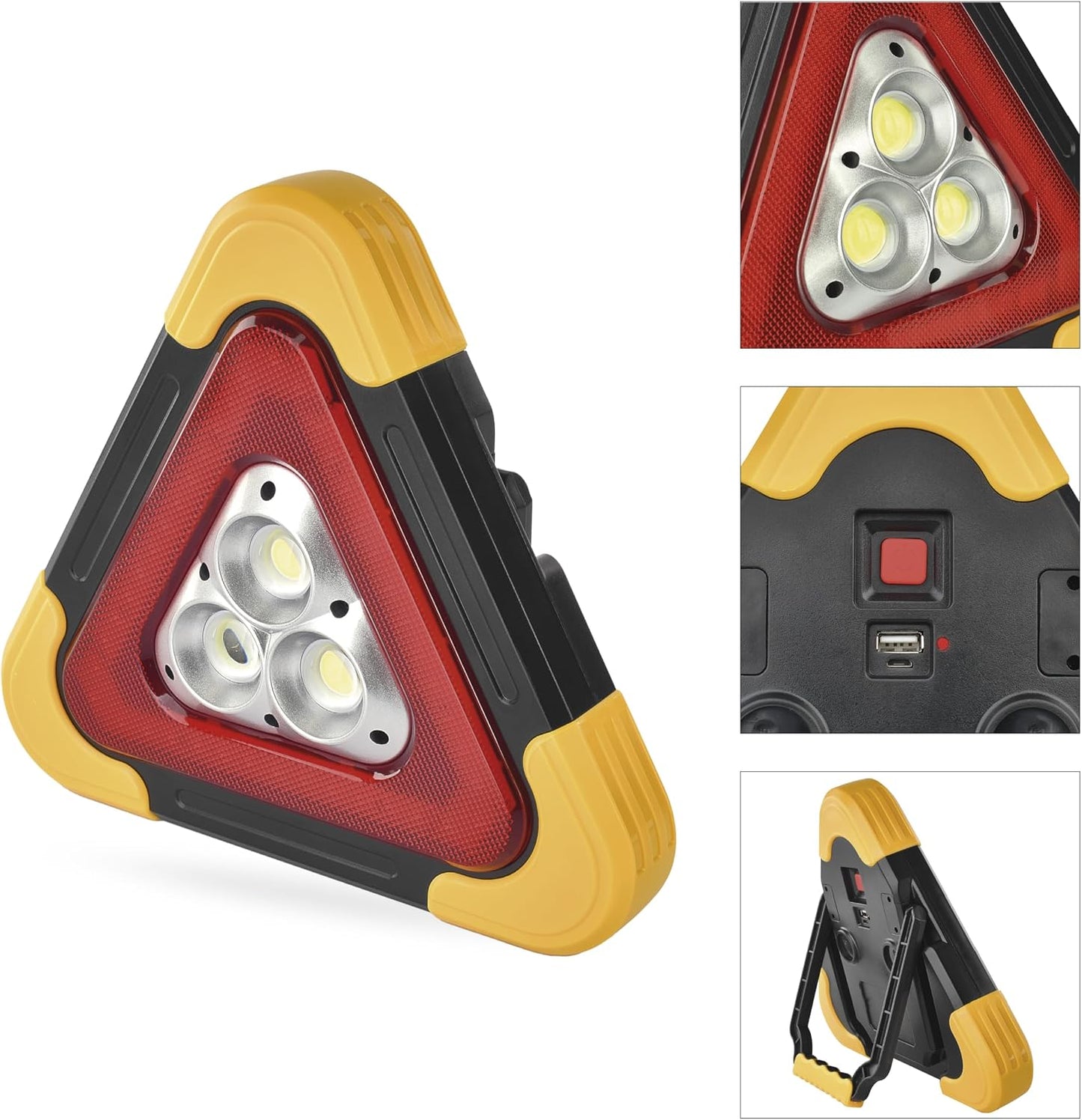 Triangolo di Emergenza LED Solare per Auto 🚨🚨🚨