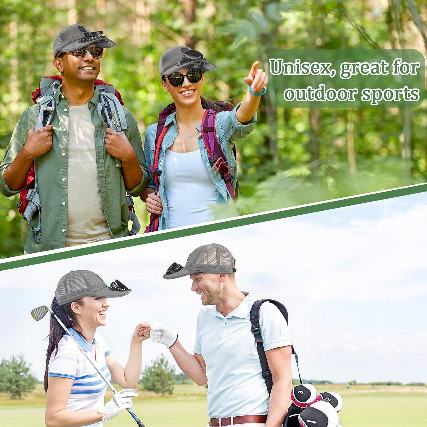 Berretto con Visiera Ricaricabile a Energia Solare