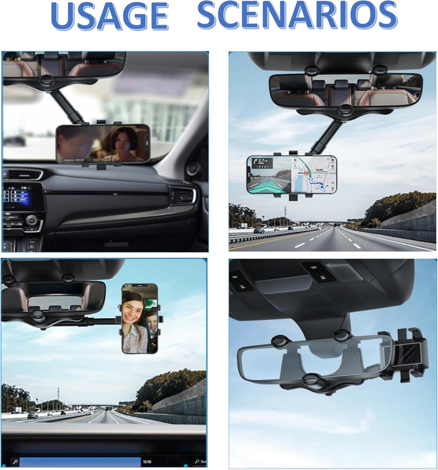 Supporto per telefono da auto girevole