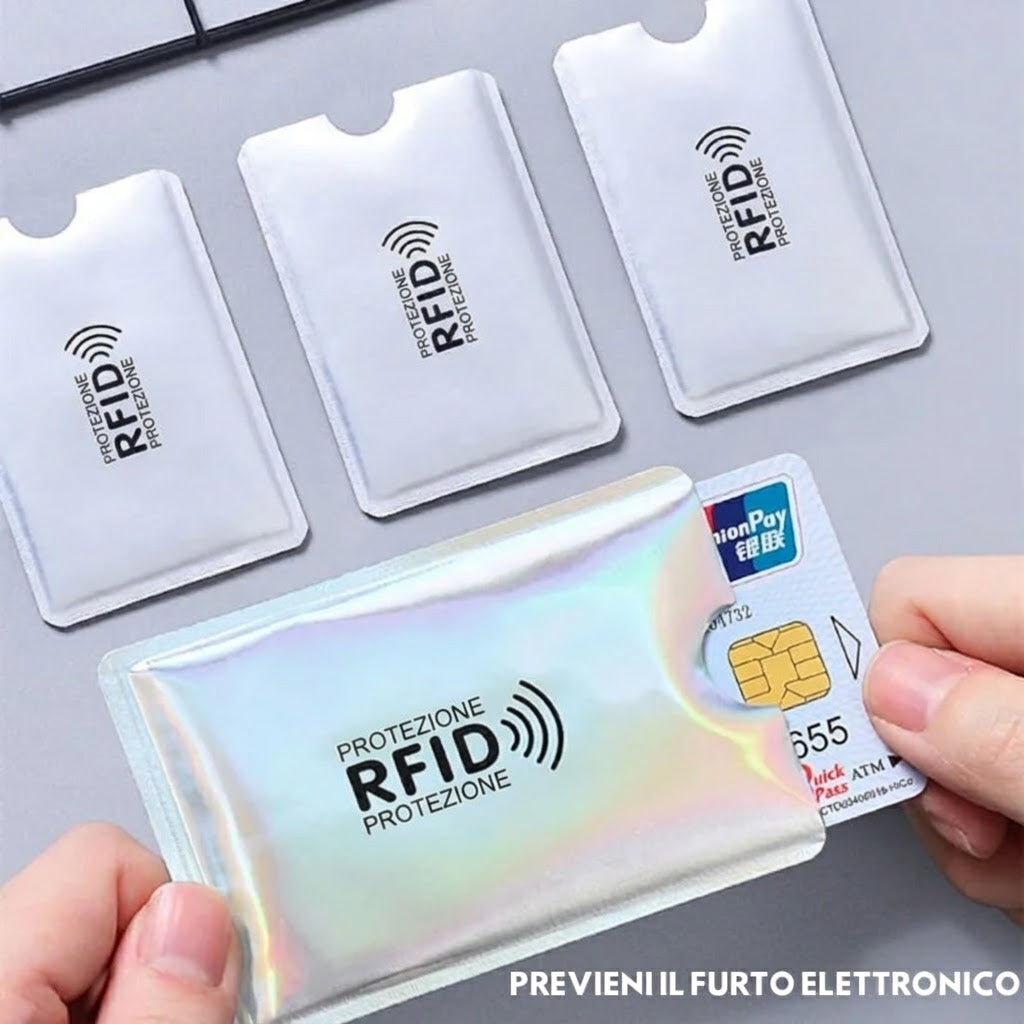 Carta Protettiva RFID & NFC – Protezione 13,56 MHz per Carte di Credito