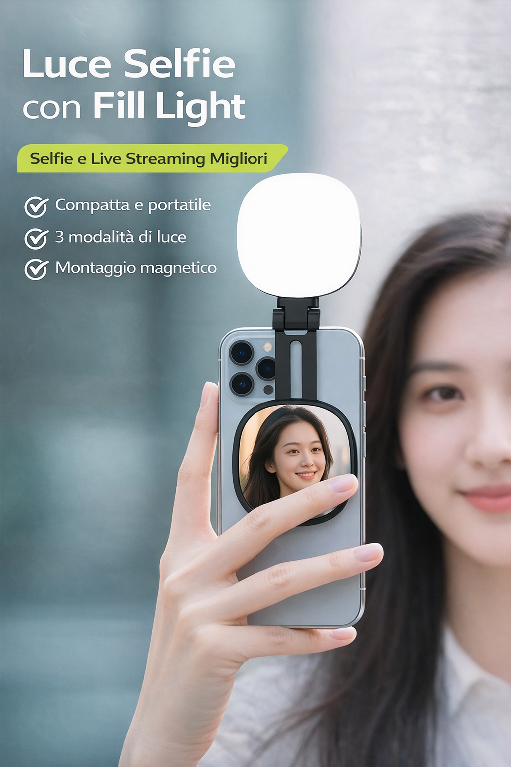 📸Specchio Selfie Multifunzione per Smartphone