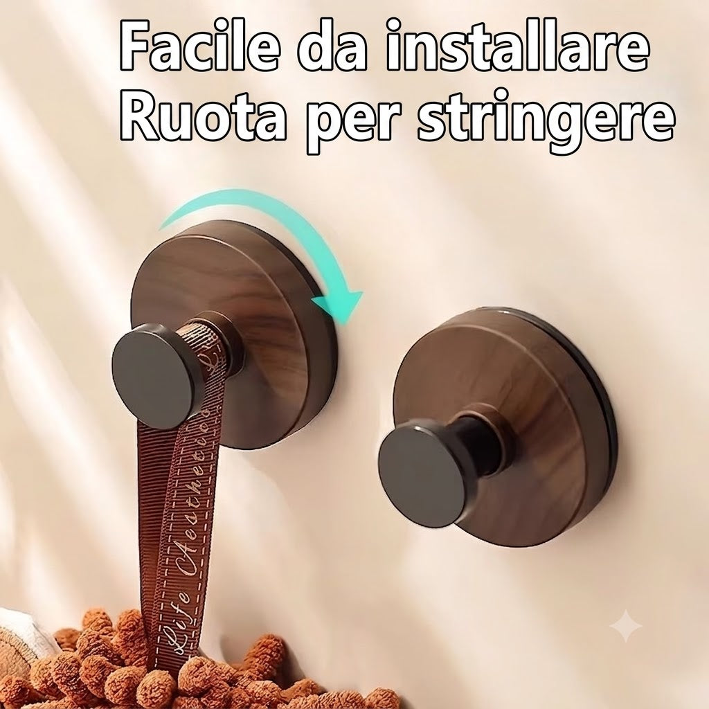 💡Ganci da parete adesivi in legno
