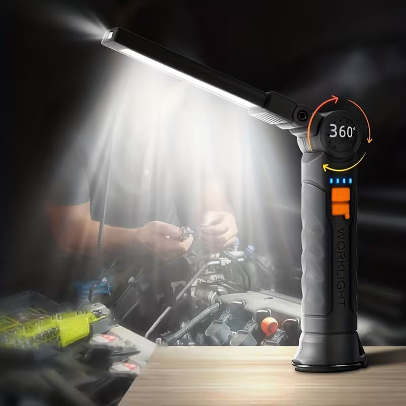 Lampada da Lavoro LED COB Ricaricabile 🔦