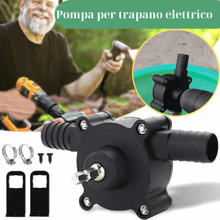 Pompa per trapano elettrico