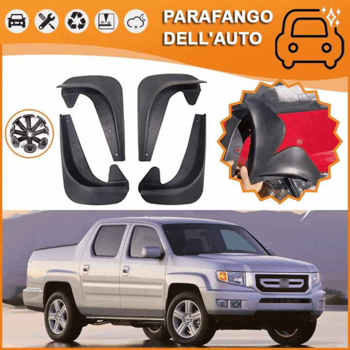 Set 4 Parafanghi Universali per Auto