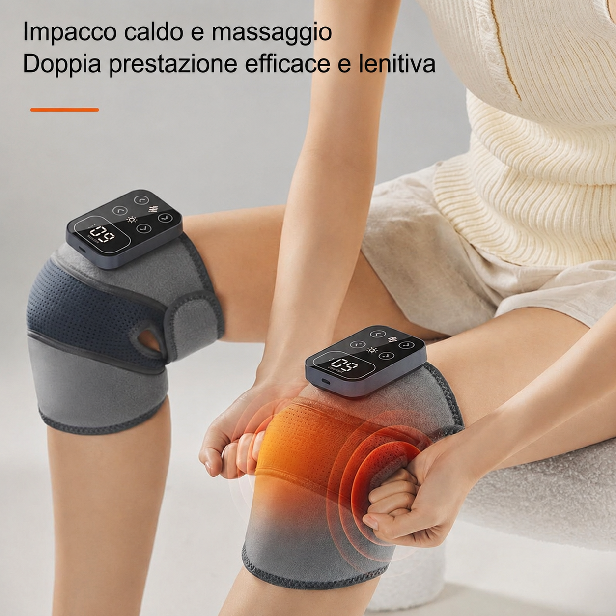 Fascia Riscaldante per Ginocchio con Infrarossi