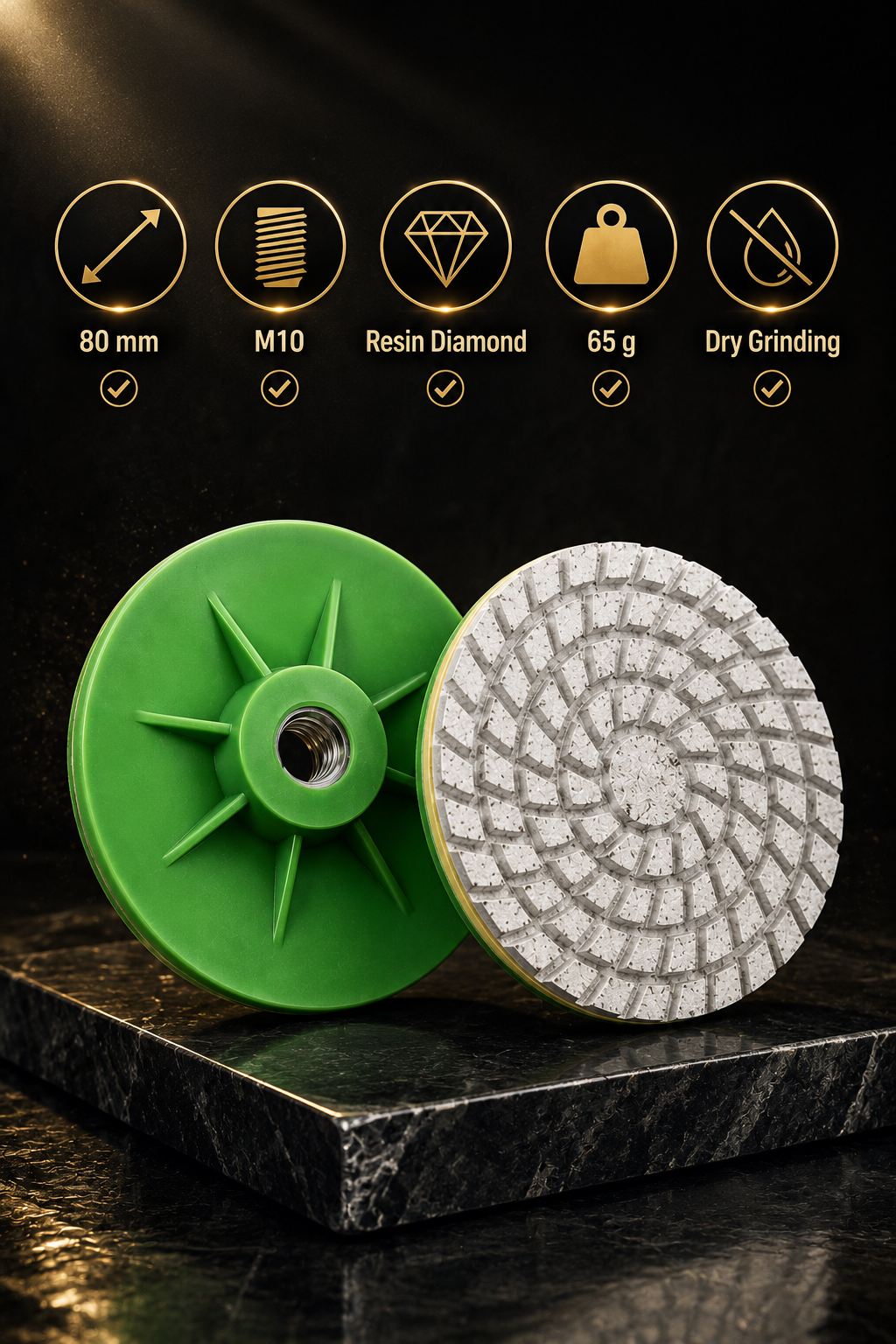 Disco abrasivo diamantato a secco di alta qualità 💚