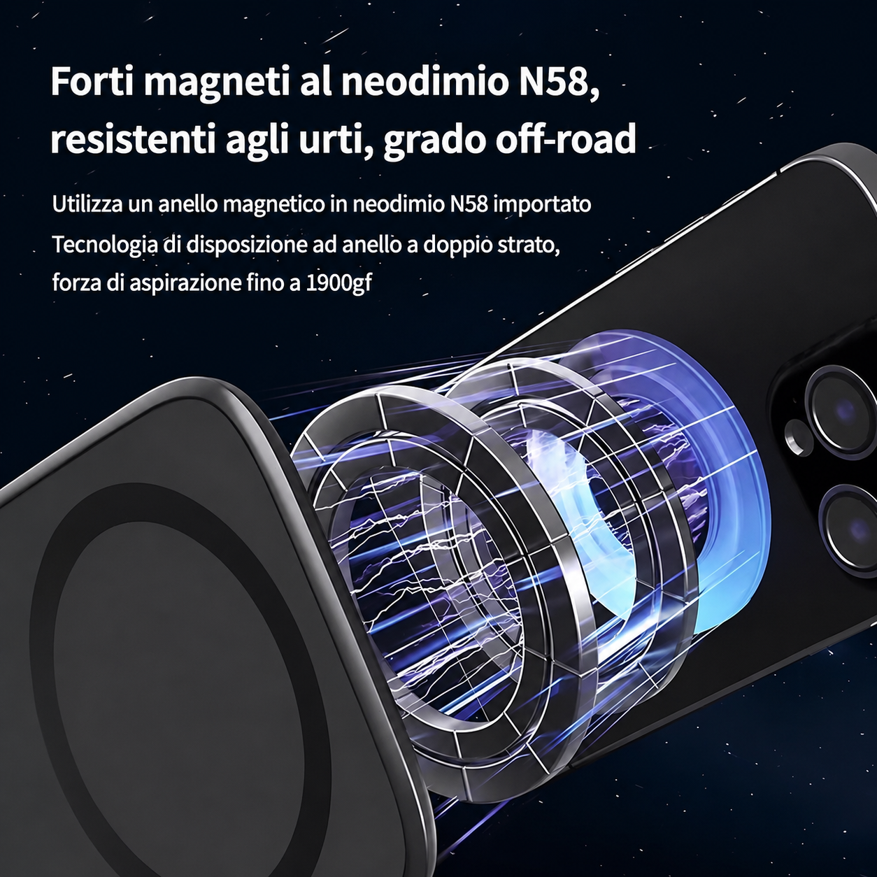 Supporto Magnetico Pieghevole Ultra Sottile per Smartphone con Rotazione 360°