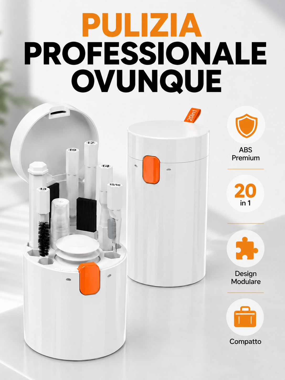 Kit di Pulizia Elettronica Professionale Q20 (20 in 1) 🪛