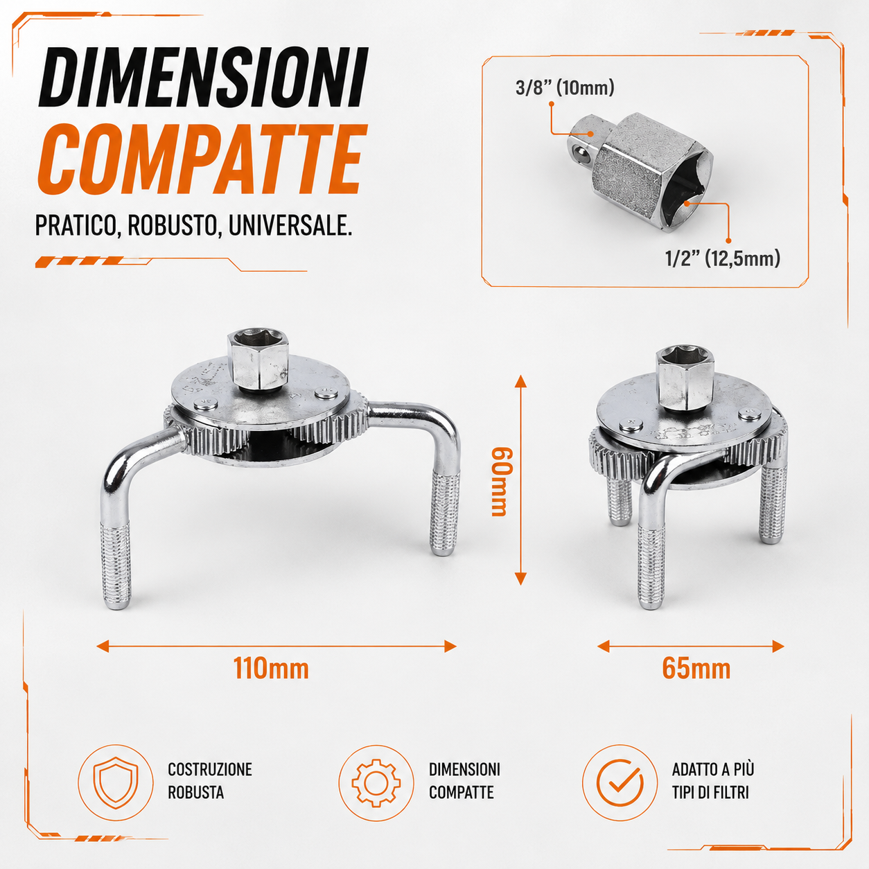 Chiave Universale per Filtro Olio