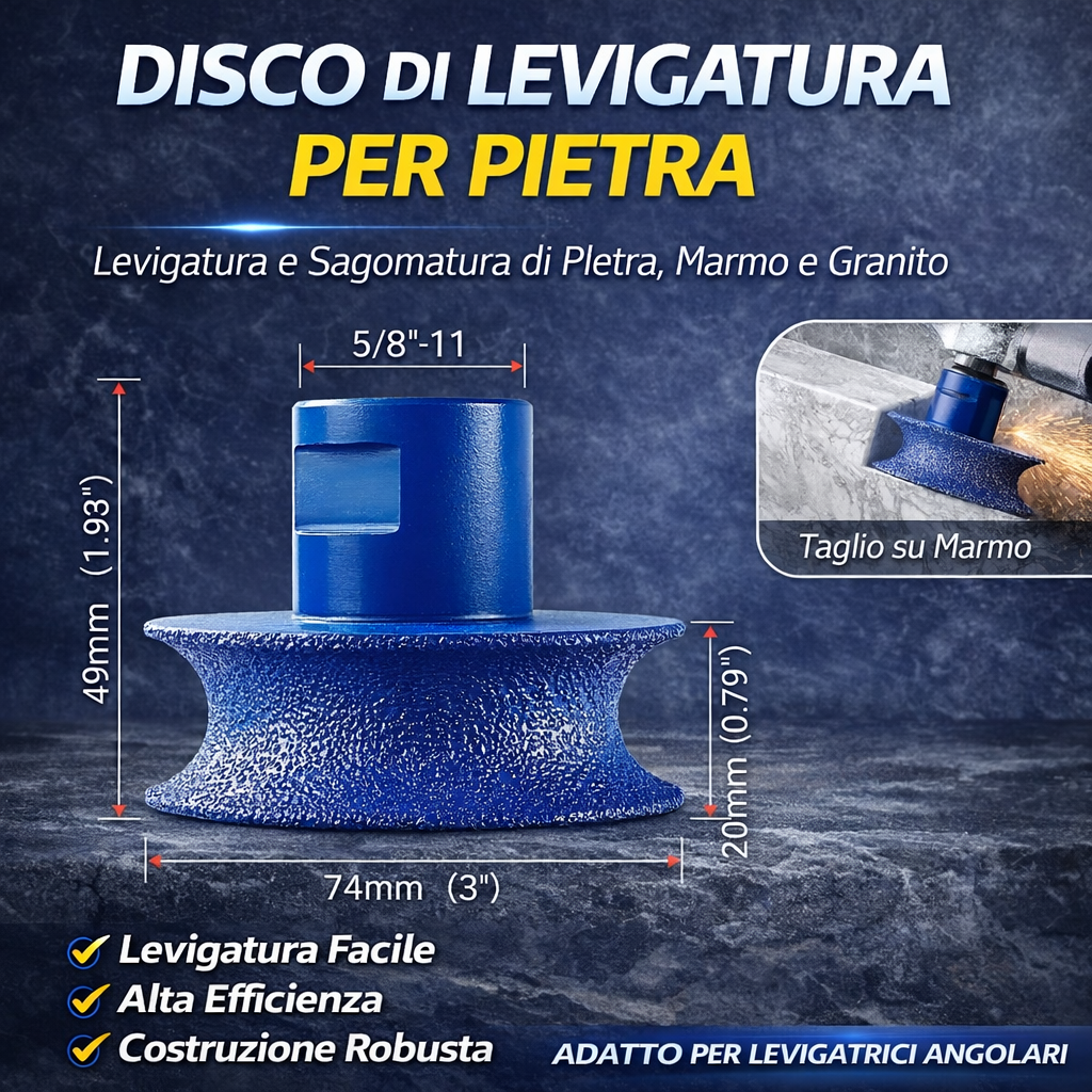 Disco di Levigatura per Pietra – Bordi e Angoli Lisci