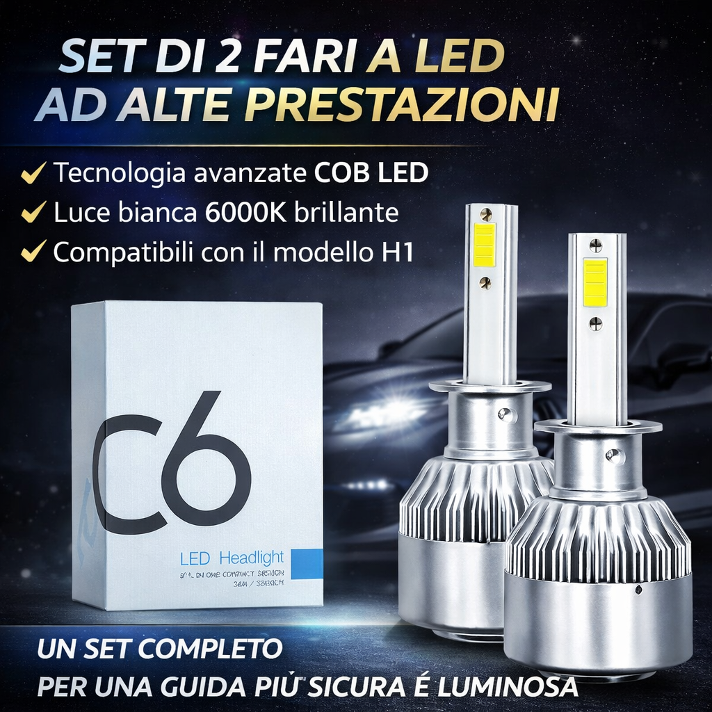 Set di lampadine a LED per fari dell’auto