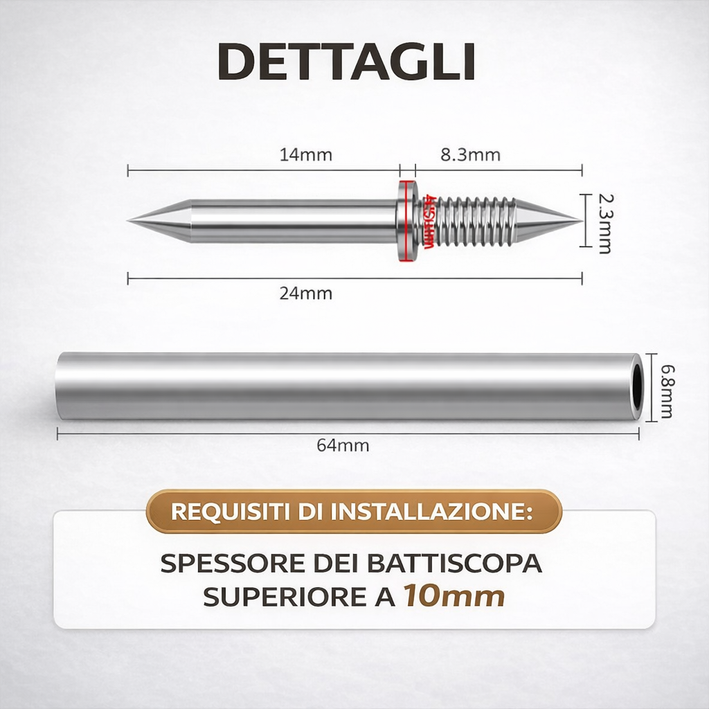 Chiodi a Doppia Testa Senza Segni