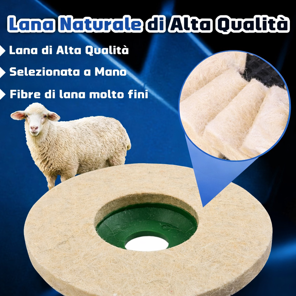 Dischi per lucidatura in feltro