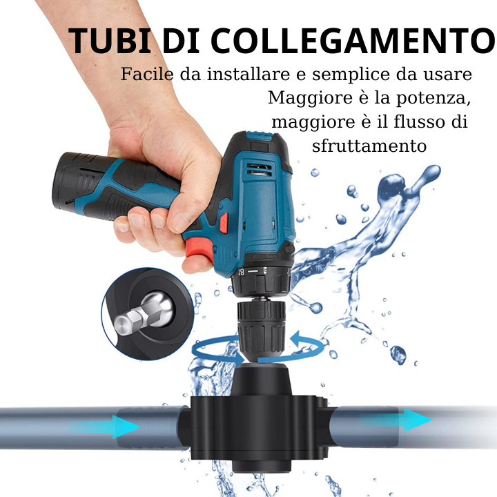 Pompa per trapano elettrico