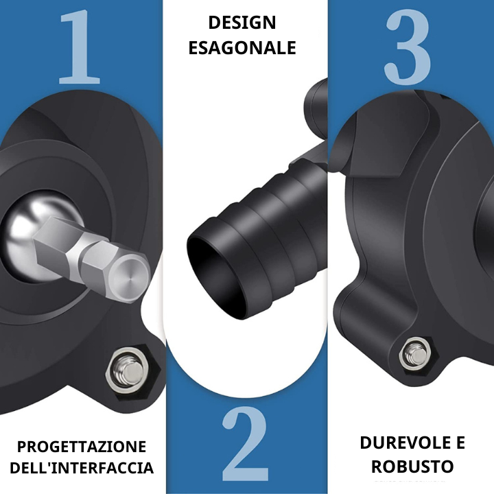 Pompa per trapano elettrico