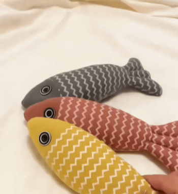 Gioco per Gatti Pesce in Peluche con Erba Gatta