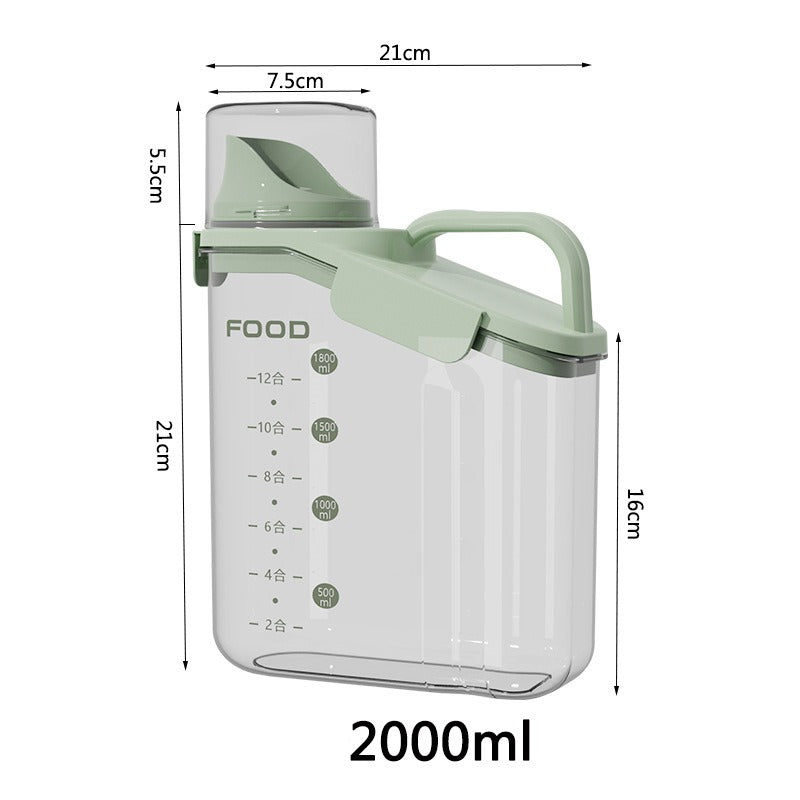 Contenitore Dispenser per Cereali con Coperchio