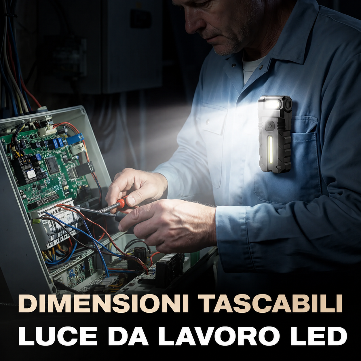 DIMENSIONI TASCABILI LUCE DI LAVORO A LED