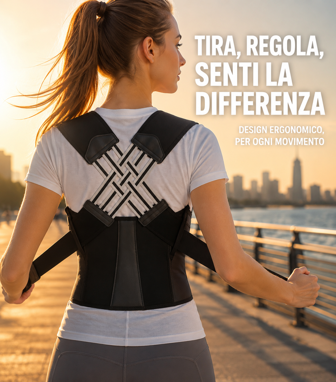 Fascia Correttore Postura Ergonomica Traspirante