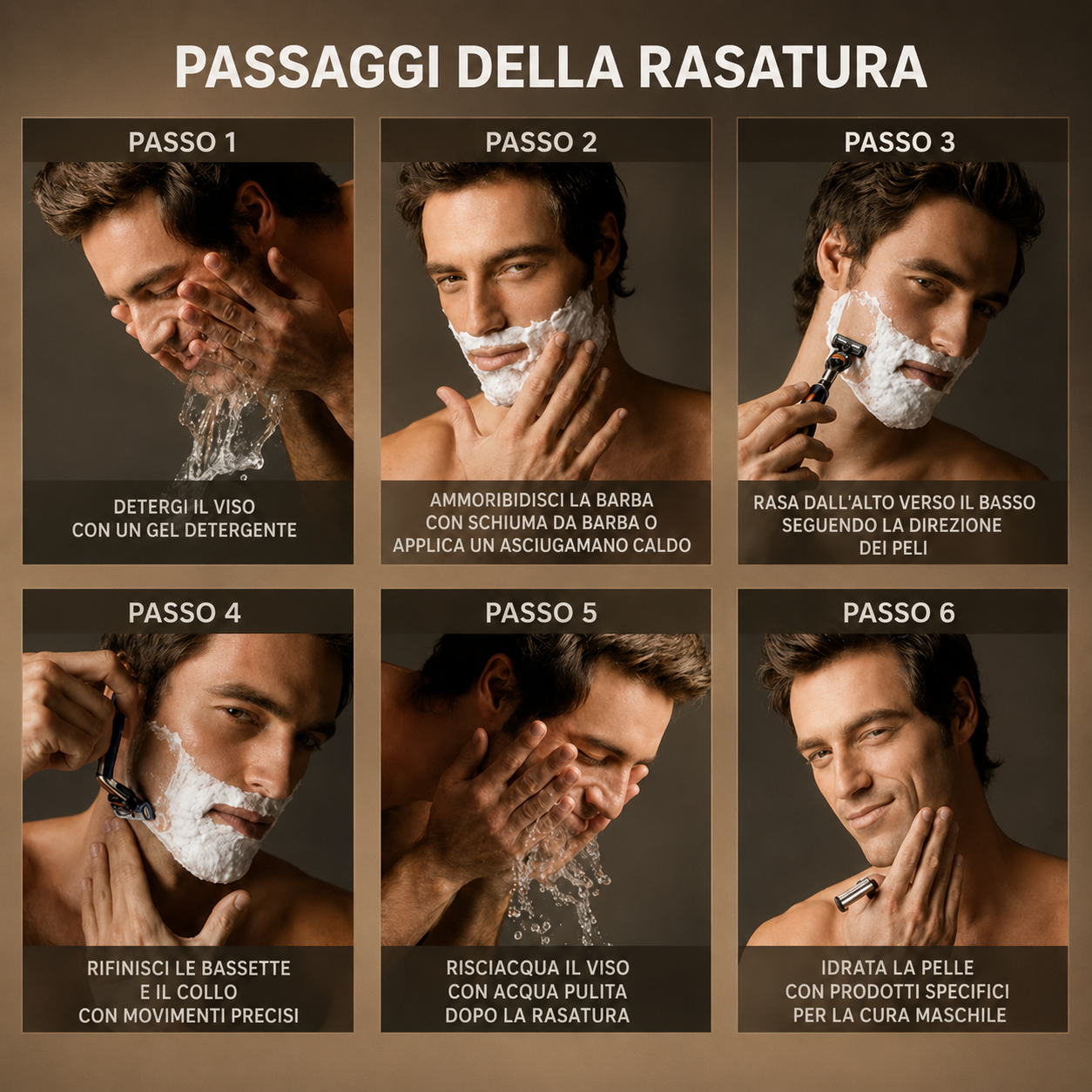 Rasoio Premium a 6 Lame – Delicato sulla pelle, senza irritazioni
