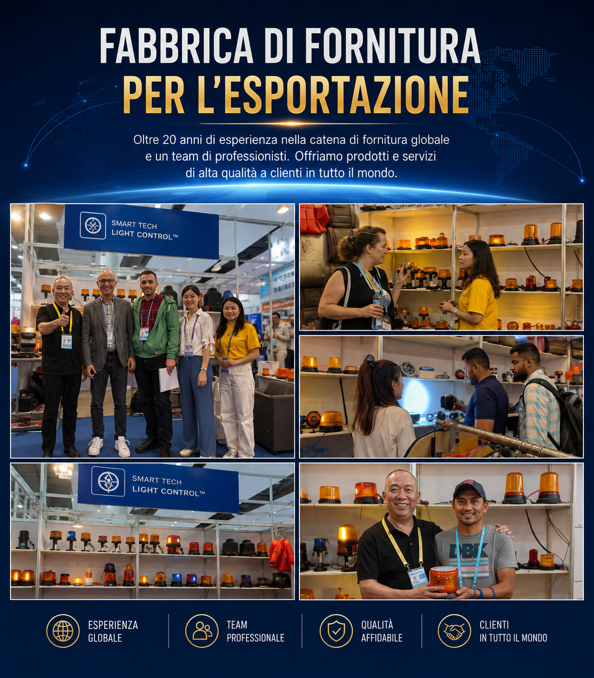 Lampeggiante solare impermeabile con base magnetica