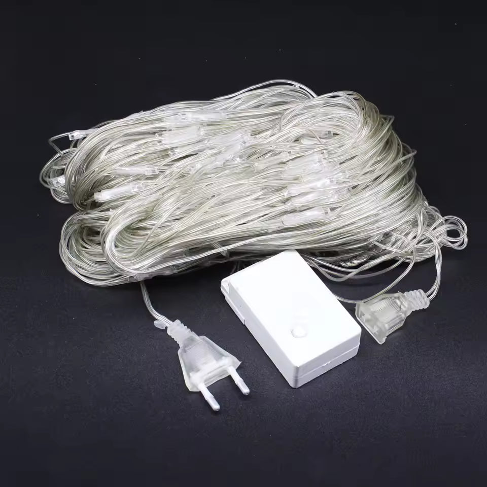 Catena Luminosa a Rete per Decorazioni da Esterno