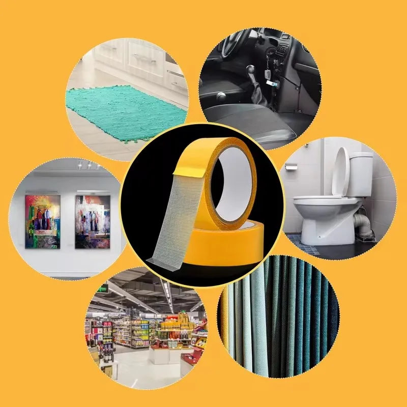 Nastro biadesivo a rete con forte adesivo