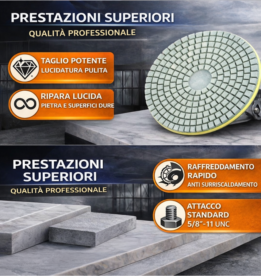 Dischi abrasivi diamantati professionali (3 pezzi)