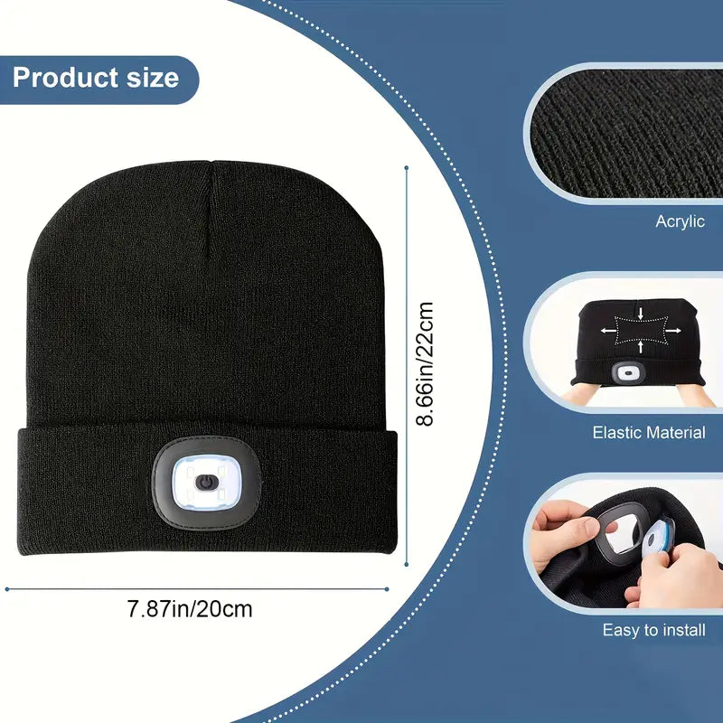 Cappello Beanie con Luce