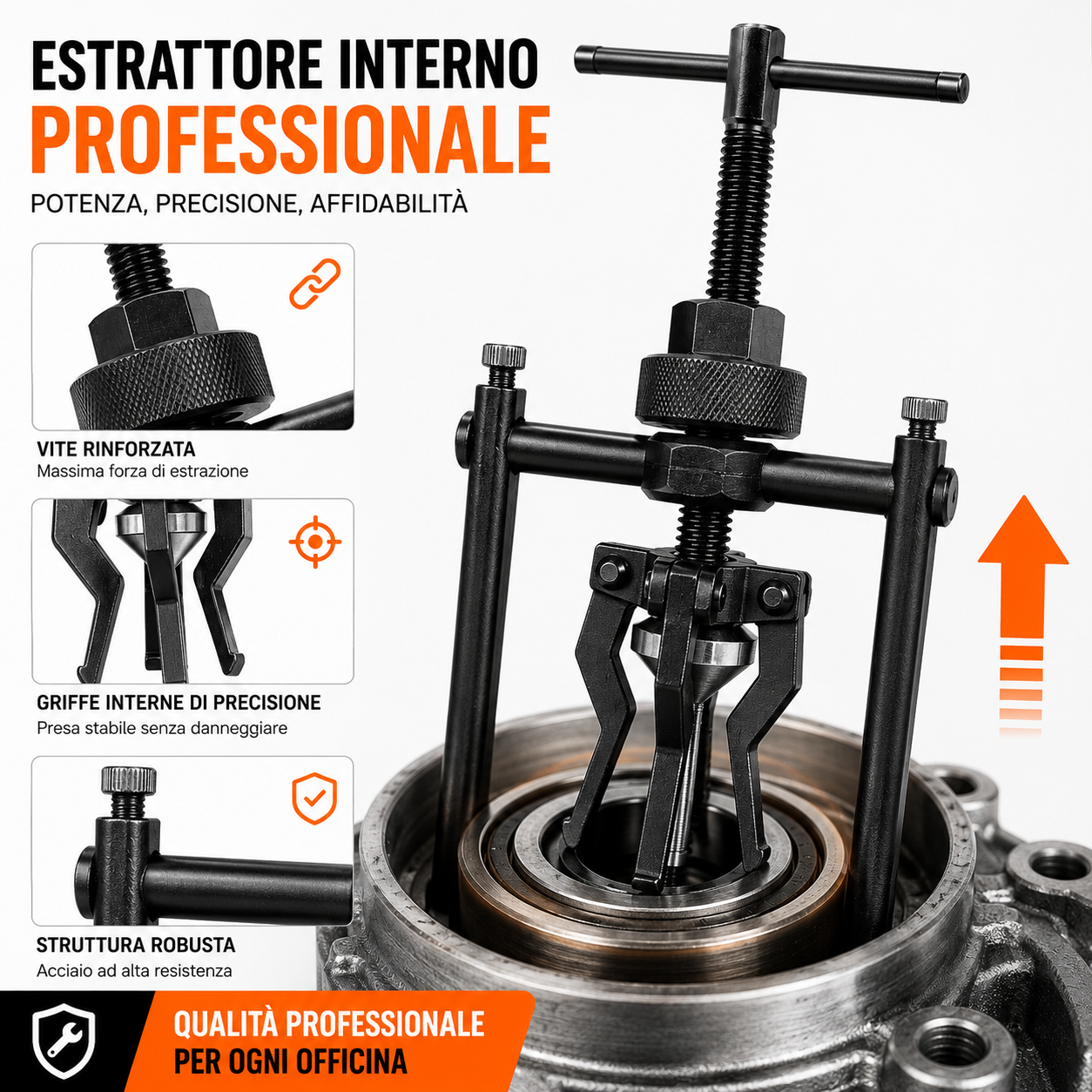 Separatore di cuscinetti a 3 griffe multiuso