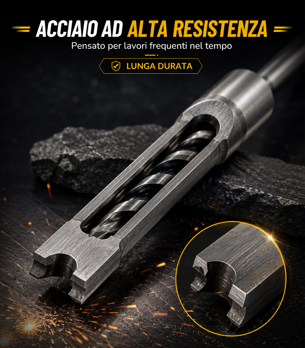 Set Punte Per Mortasatrice Legno