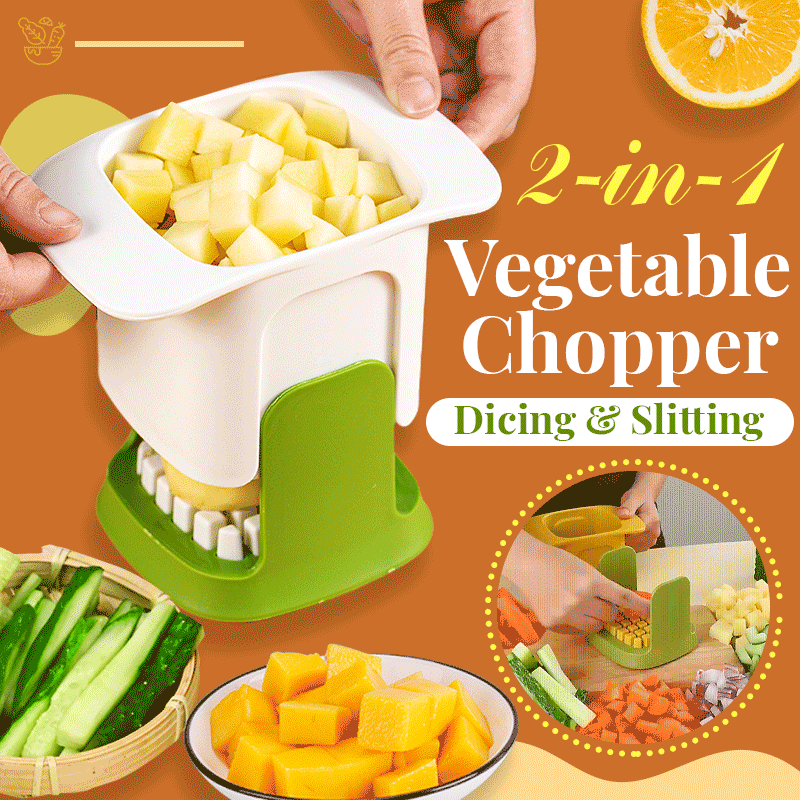 Tagliaverdure 2 in 1 per dadolata e affettatura