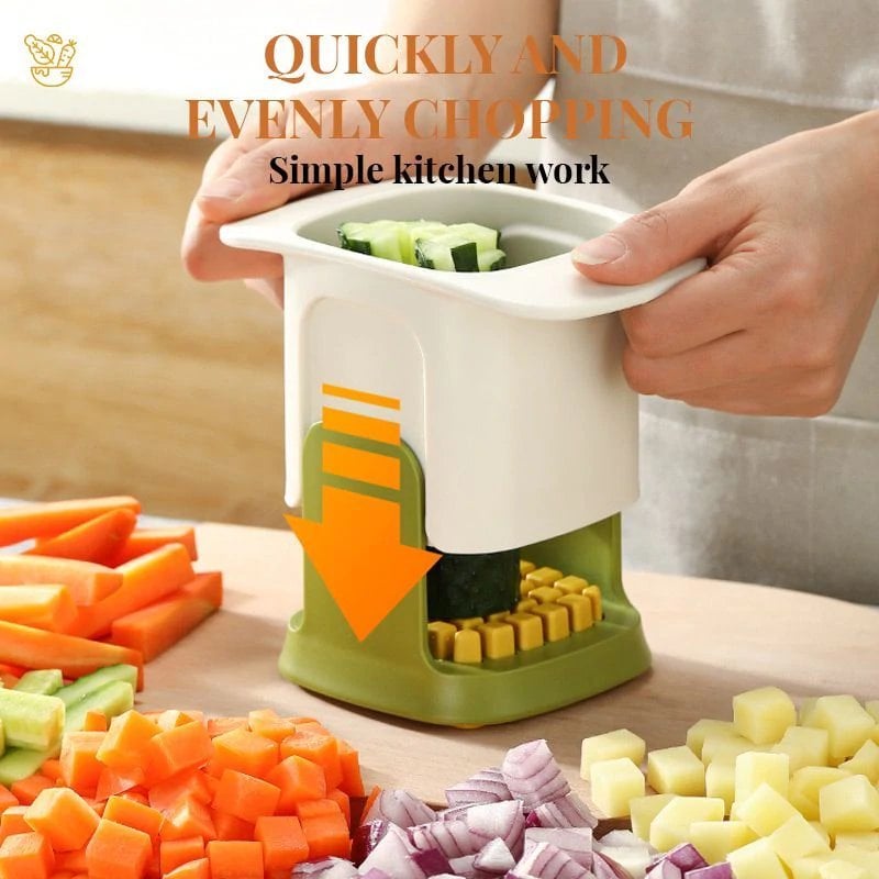 Tagliaverdure 2 in 1 per dadolata e affettatura