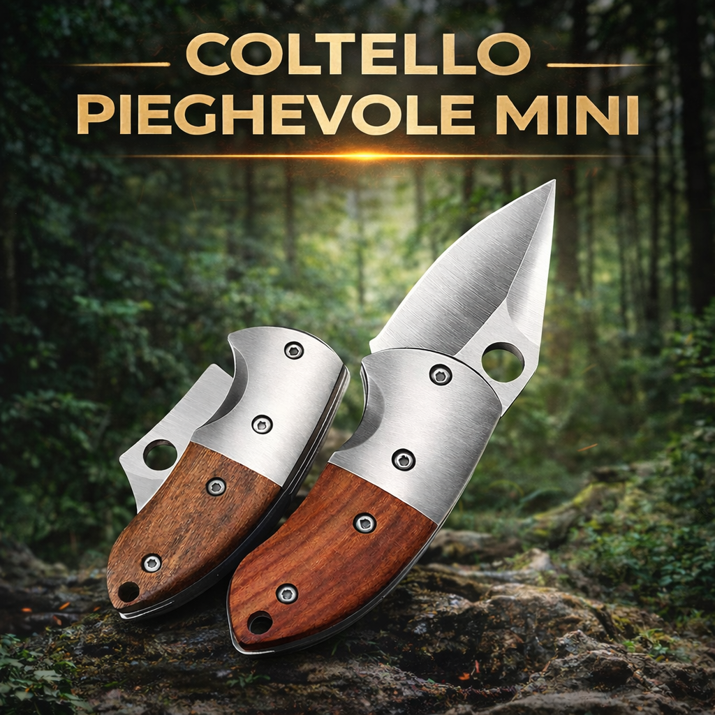 🔥Coltello Pieghevole Mini in Acciaio Inox