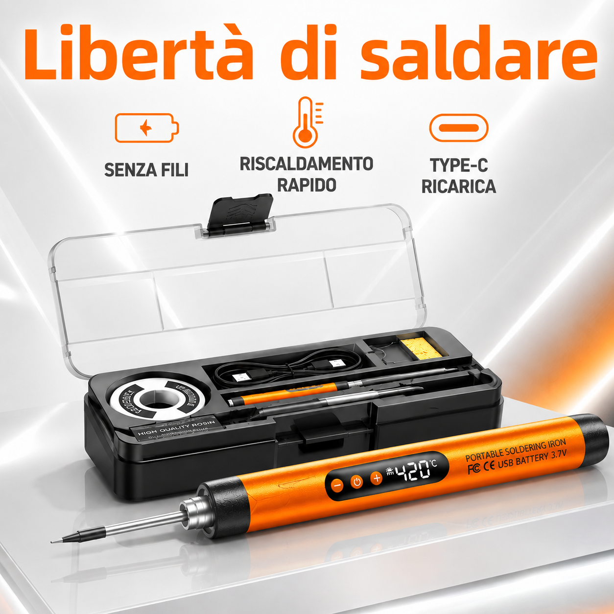 Saldatore USB Digitale Portatile